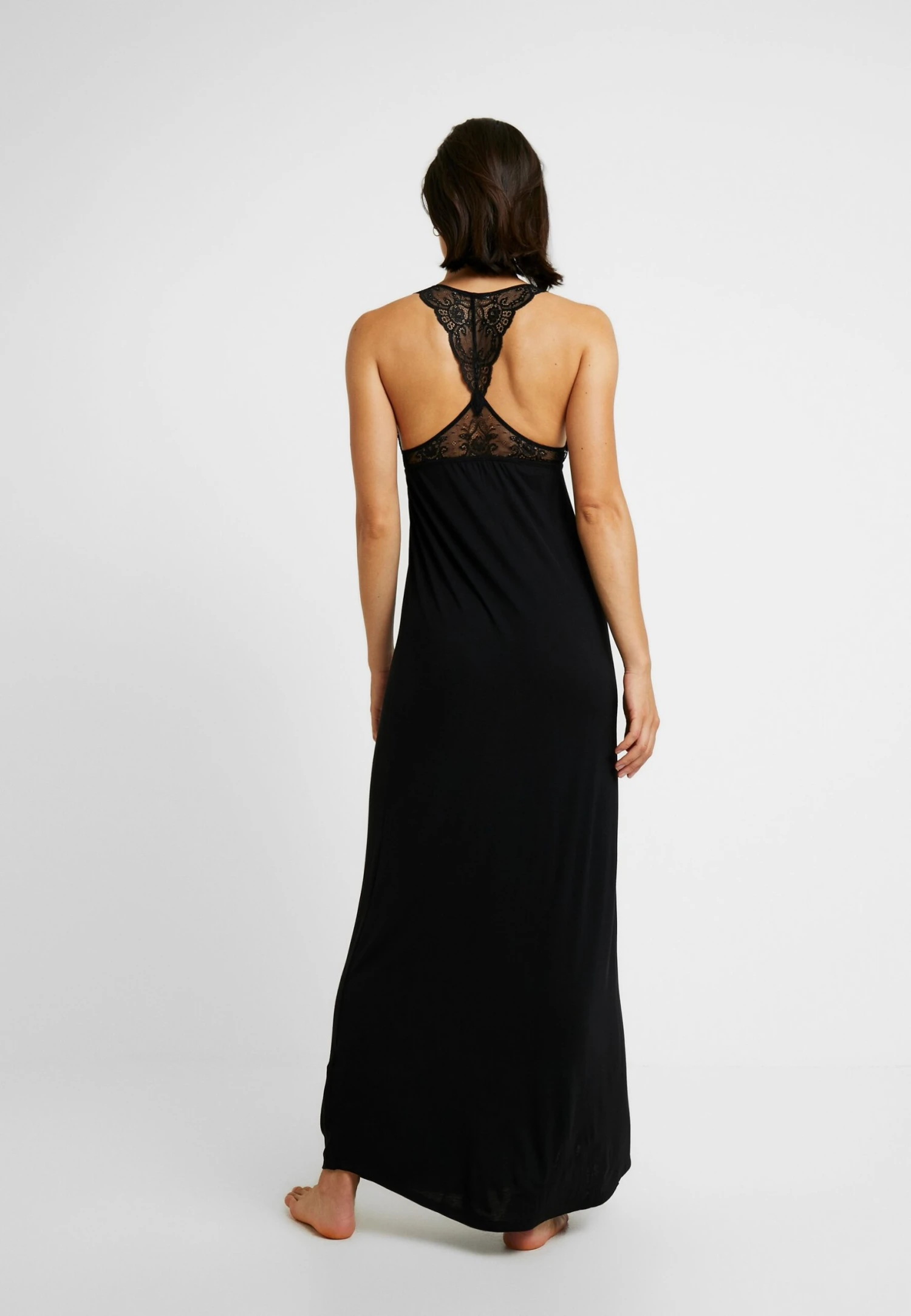 Anna Field Anna Long Viscose Dress - Chemise De Nuit / Nuisette - Black - Image 3