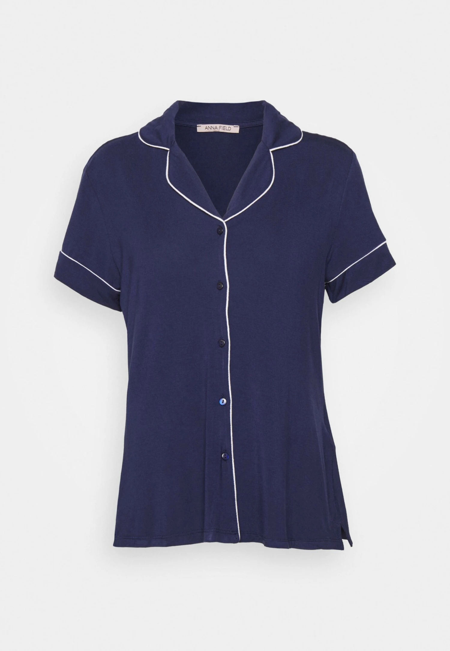 Anna Field Button Through Pj Set - Pyjama - Blue/White - Image 5