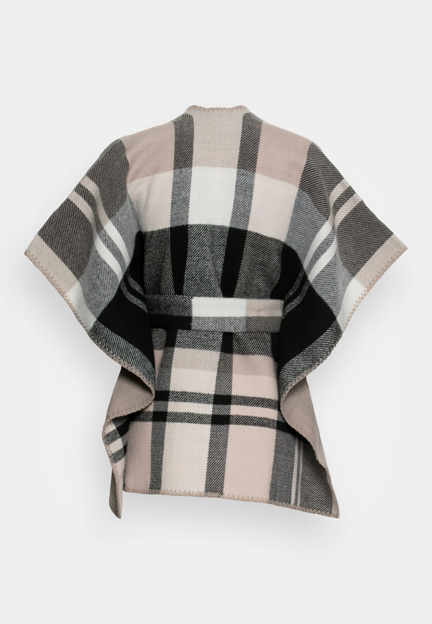 Anna Field Cape - Black/White - Image 2