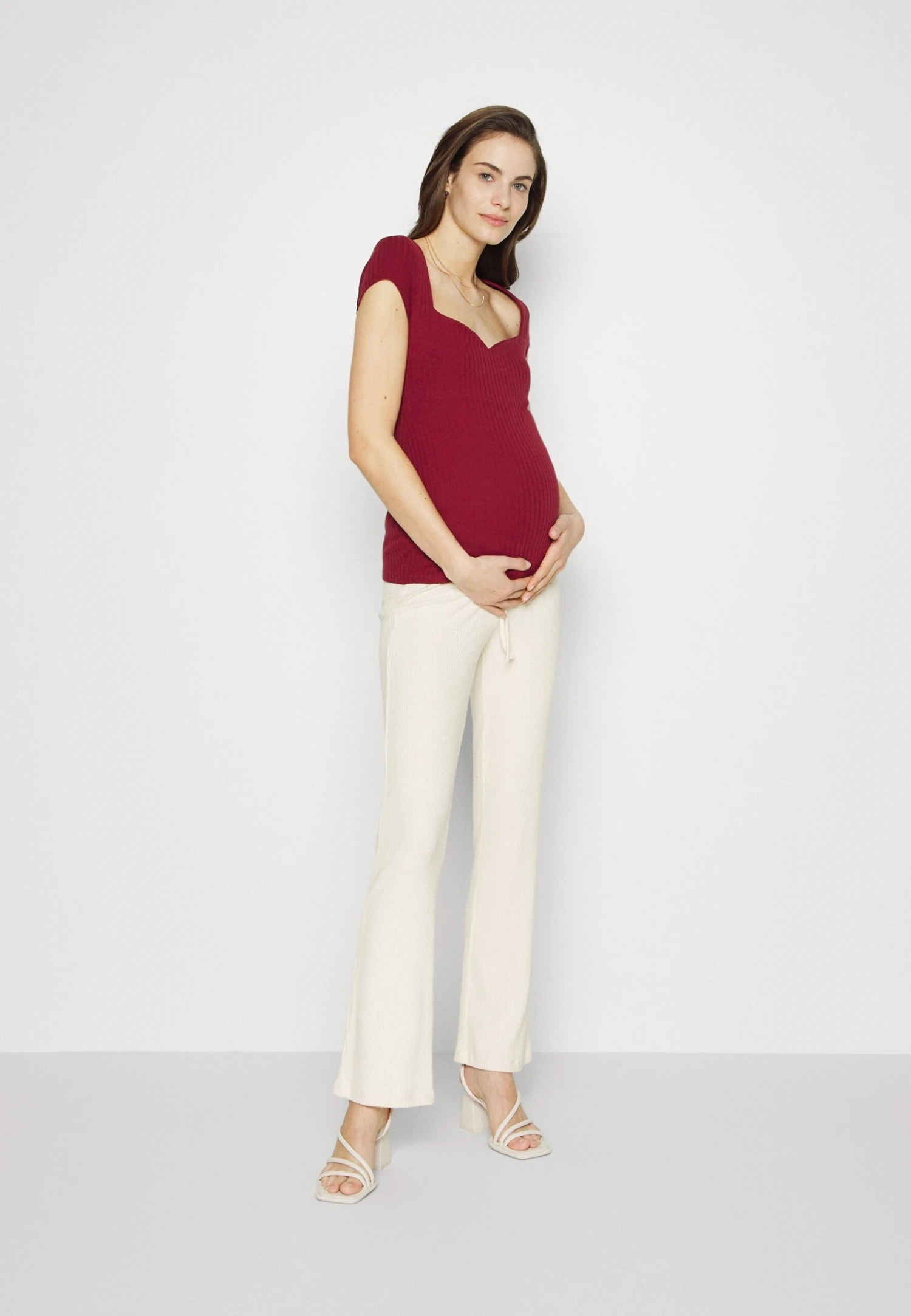 T-Shirt Basique - Dark Red - Image 2