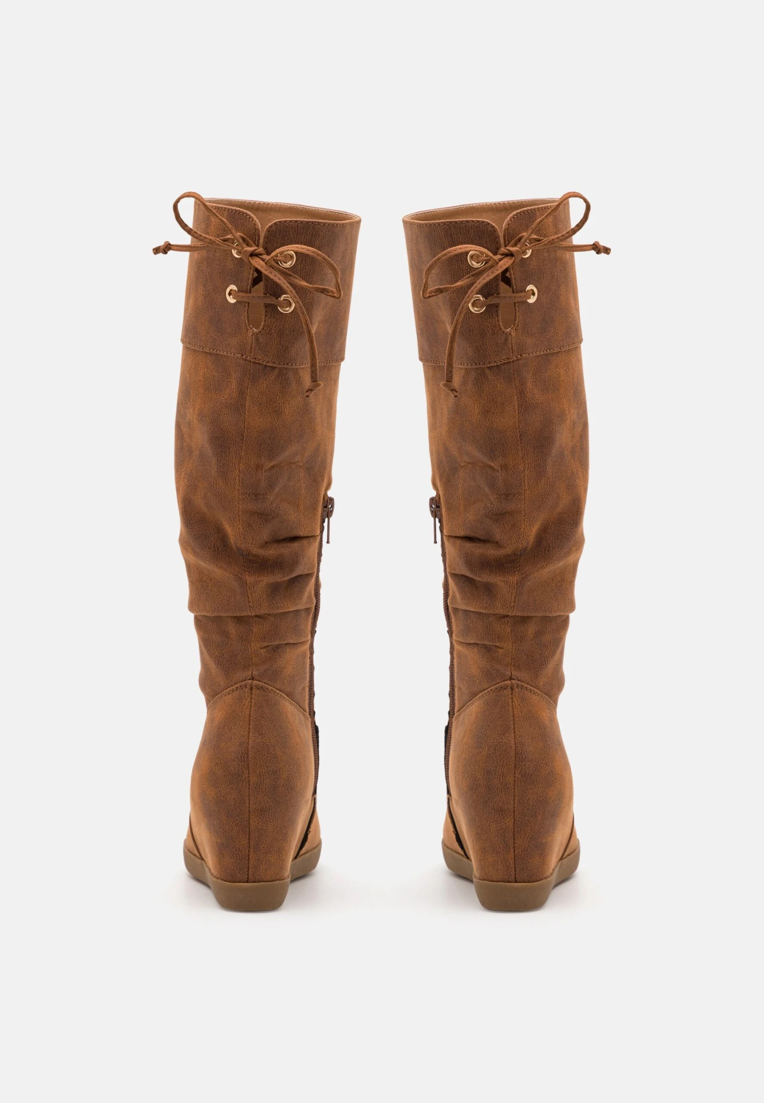 Anna Field Bottes Compensées - Cognac - Image 4