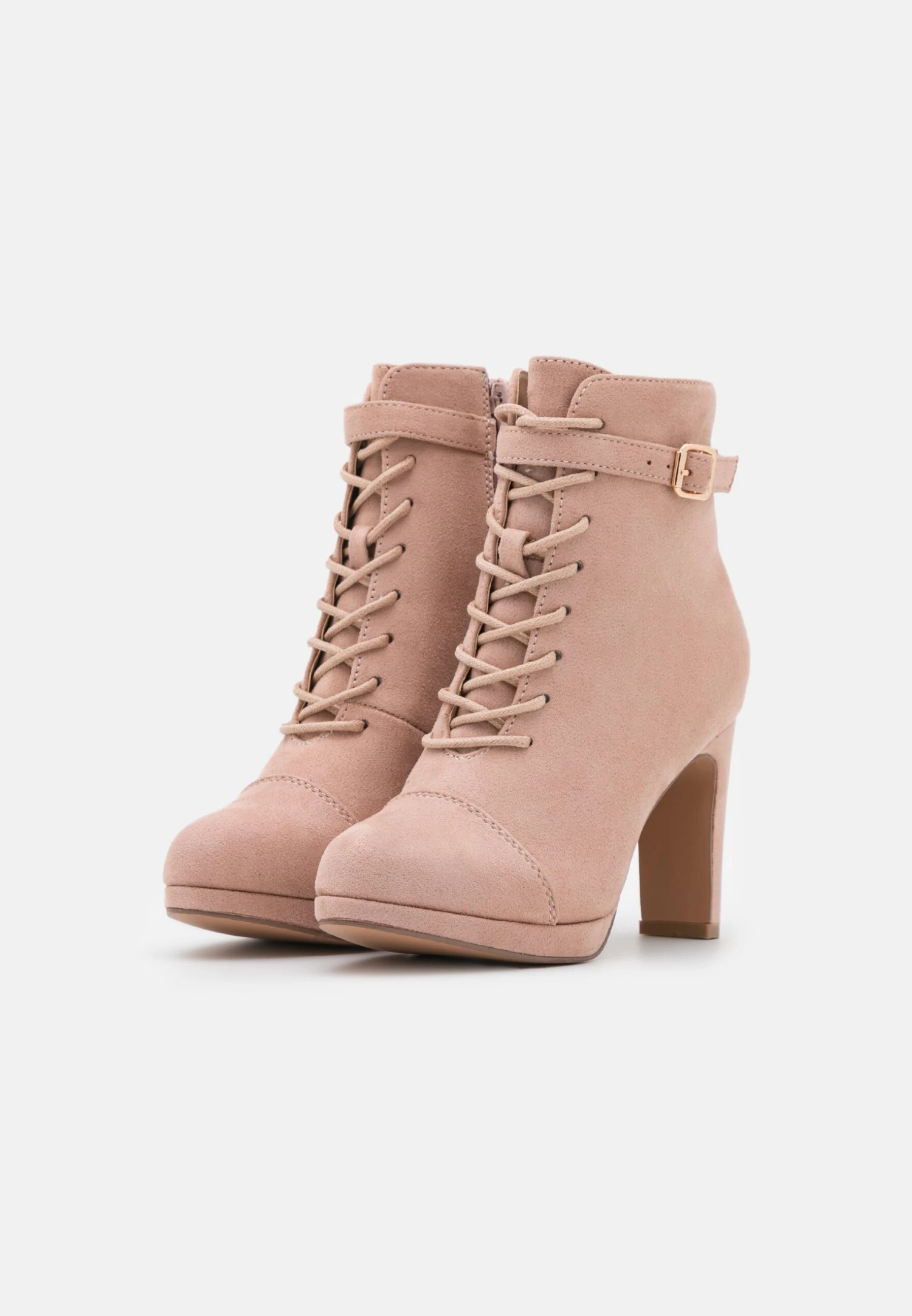 Bottines À Lacets - Light Pink - Image 3